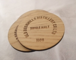 Ply Round Bushmills Coasters