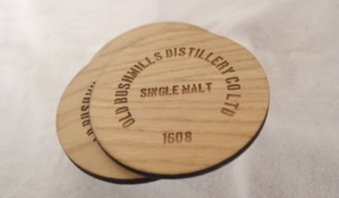 Ply Round Bushmills Coasters