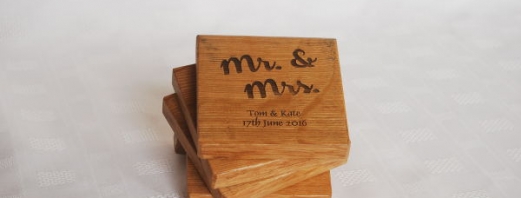 Personalised Mr & Mrs Coasters