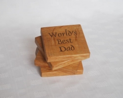 Personalised Worlds Best Dad Coasters