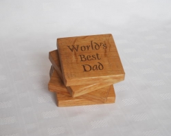 Personalised Worlds Best Dad Coasters