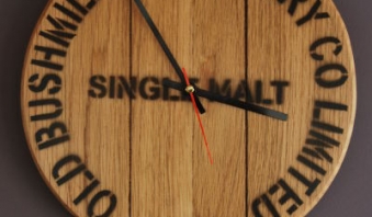 300mm Light Oak Wall Clock